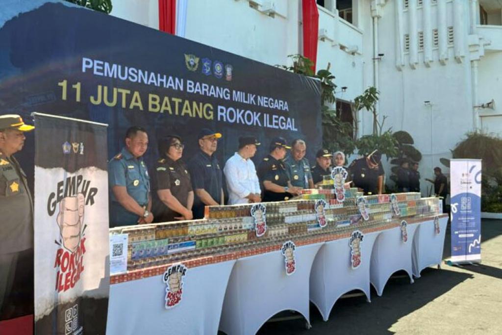 Bea Cukai Sidoarjo Ungkap 23,8 Miliar Batang Rokok Ilegal, Negara Rugi Rp17,4 Miliar