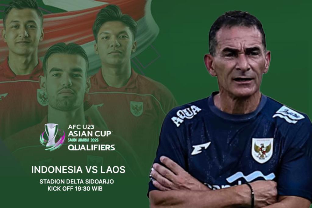 Jadwal Malam Ini: Timnas U-23 Indonesia Siap Tempur Kontra Laos di Sidoarjo