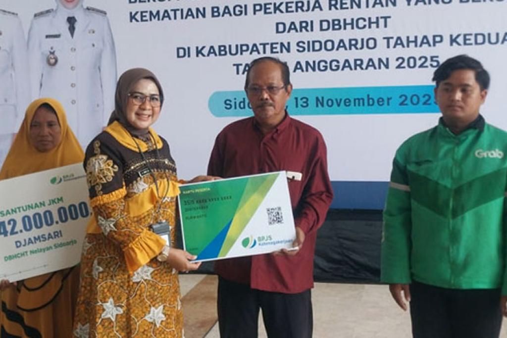 Disnaker Sidoarjo Salurkan Jaminan Sosial untuk 34 Ribu Pekerja Rentan