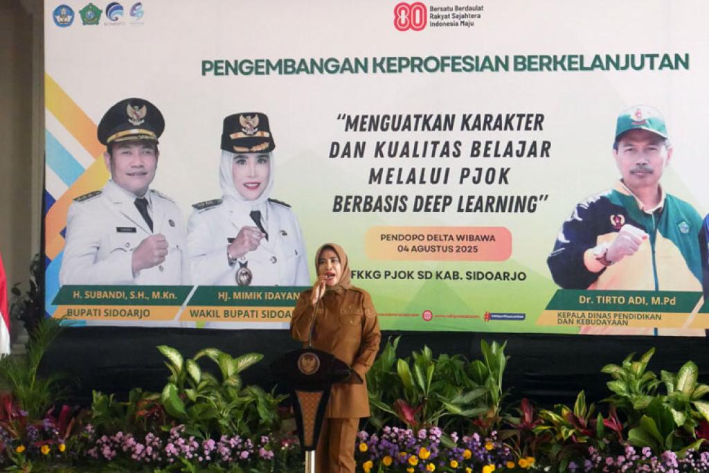 Wabup Sidoarjo Dorong Guru PJOK Tingkatkan Kompetensi dan Bentuk Siswa Sehat